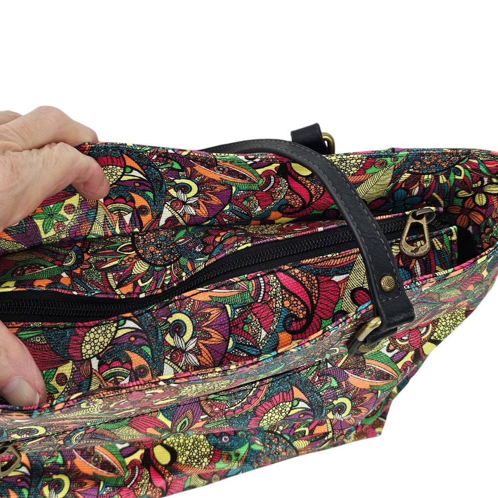 SakRoot handbag purse zip top bright boho hippie summer vacation travel - Picture 5 of 8